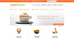 Desktop Screenshot of golemfinance.cz